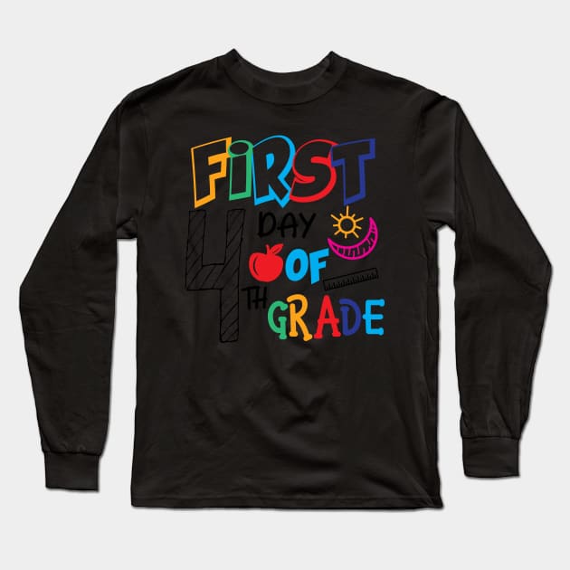 first day of 4th grade Long Sleeve T-Shirt by busines_night